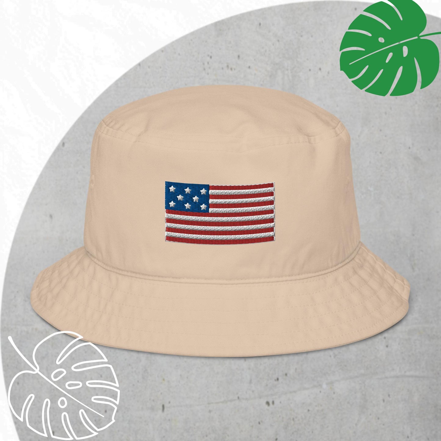 Flag bucket hat