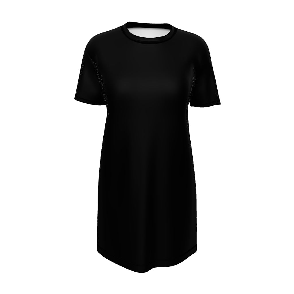 Black T-shirt dress