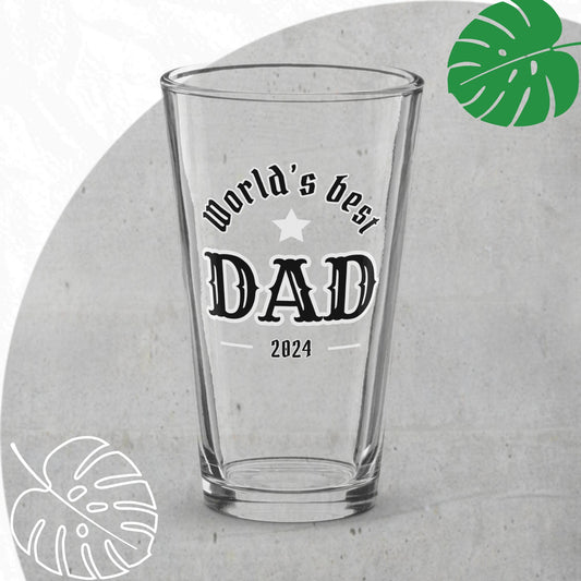 World's Best Dad pint glass
