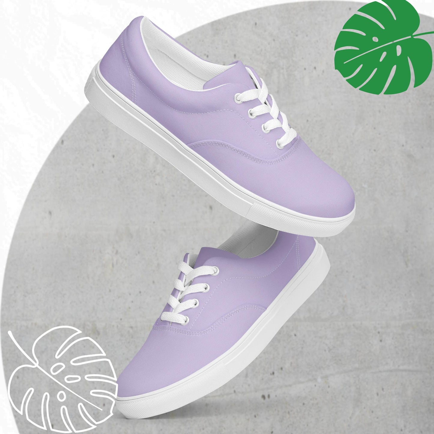 Lavender lace up flats